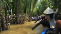 Paddeln im Mekong Delta